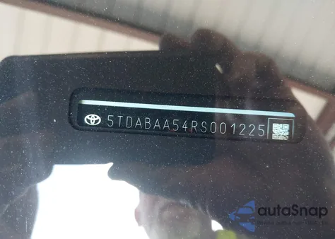 2024 Toyota Grand Highlander Hybrid Xle from USA, damaged, VIN 5TDABAA54RS001225